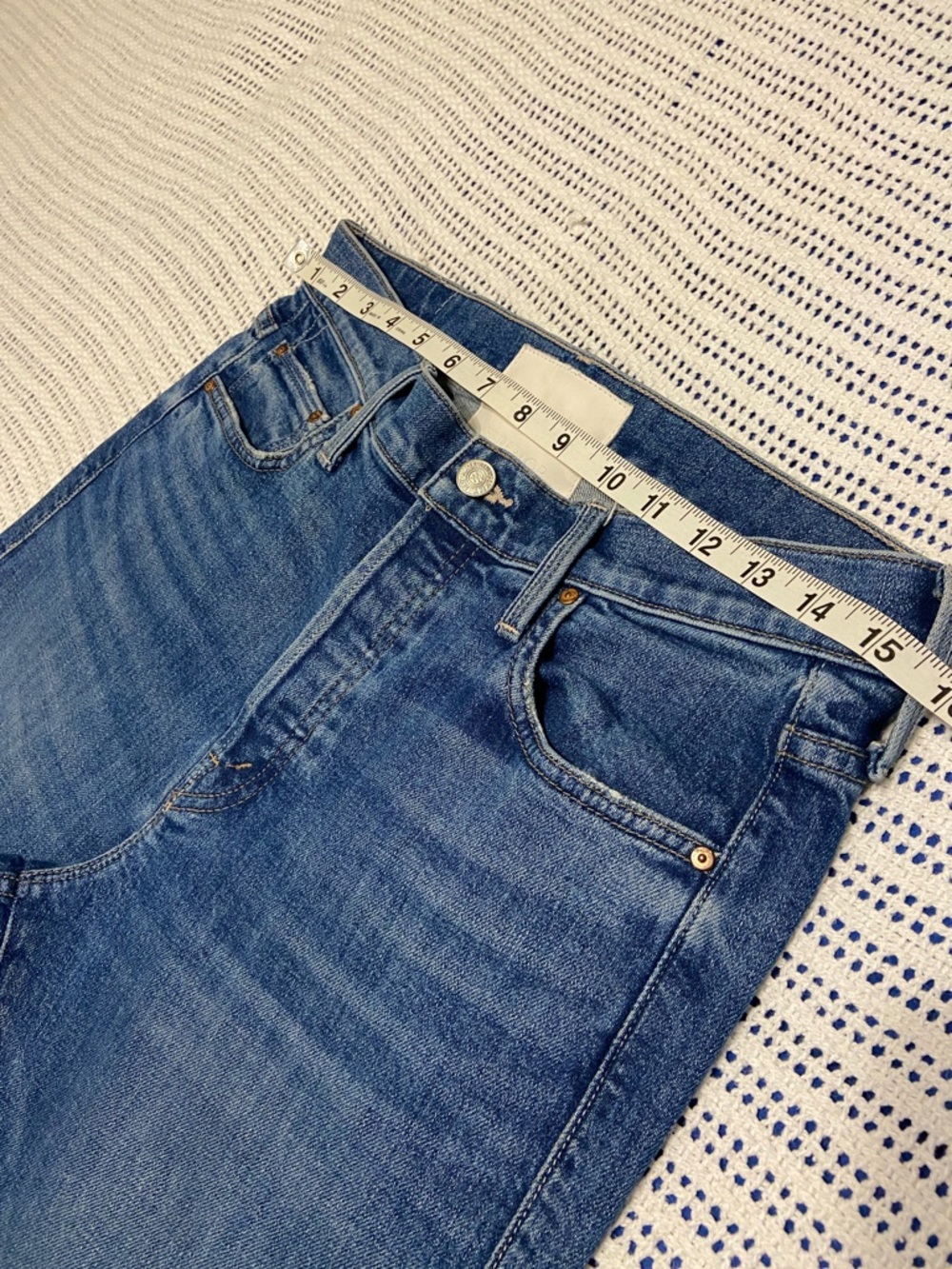 MOTHER SUPERIOR SCRAPPER CUFF ANKLE FRAY RUNNING W/ SCISSORS Button fly Size 27 - Picture 12 of 15